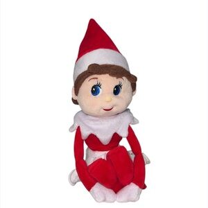 Christmas Elf On A Shelf Plush Girl Doll 14" Dated 2010 Snowflake Skirt